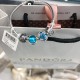 Pandora Sterling Silver Bangle Blue Silver 20082755