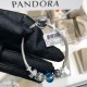 Pandora Sterling Silver Bangle Blue Silver 20082755