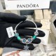 Pandora Sterling Silver Bangle Blue Silver 20082760