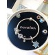 Pandora Sterling Silver Bangle Blue Silver 20082784