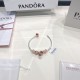 Pandora Sterling Silver Bangle Pink Gold 20082735