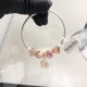 Pandora Sterling Silver Bangle Pink Gold 20082735