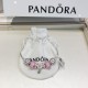 Pandora Sterling Silver Bangle Pink Silver 20082741