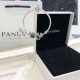 Pandora Sterling Silver Bangle Silver Blue 20082746