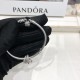 Pandora Sterling Silver Bangle Silver Red 20082751