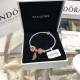 Pandora Sterling Silver Bangle Pink Gold 20082754