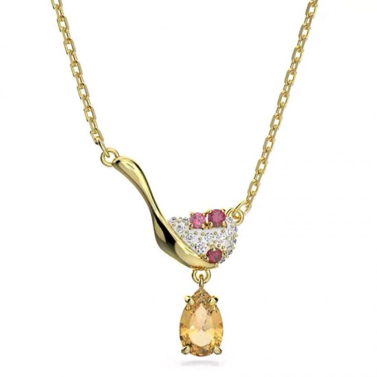 Swarovski Cariti Pendant 5634333 Yellow Gold Necklace L36cm