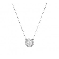 Swarovski Constella Pendant 5636264 Round Cut White Silver Necklace