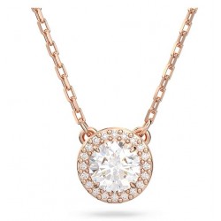 Swarovski Constella Pendant 5636272 Round Cut White Rose Gold Necklace