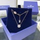 Swarovski Constella Pendant 5636272 Round Cut White Rose Gold Necklace