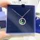 Swarovski Dellium Pendant 5645370 Round Shape Bamboo Green Silver Necklace