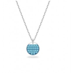 Swarovski Ginger Pendant 5642957 Ltblue Silver Necklace