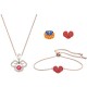 Swarovski Gratia Set Plated 5622089 Gold Red Necklace