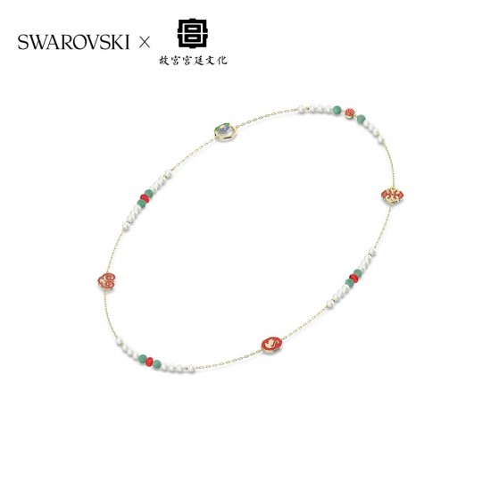 Swarovski Gratia Set Plated 5622092 Gold Silver Necklace L80cm