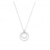 Swarovski Hollow Pendant 5349345 Round Shape Silver Necklace