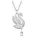 Swarovski Iconic Swan Pendant 5647546 Swan White Silver Necklace