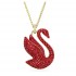 Swarovski Iconic Swan Pendant 5649773 Red Gold Necklace