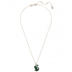 Swarovski Iconic Swan Pendant 5650067 Swan Green Plated Necklace