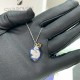 Swarovski Pop Swan Pendant 5649199 Swan Blue Gold Rhodium Plated Necklace