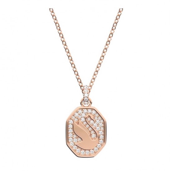 Swarovski Signum Pendant 5621106 Rose Gold Necklace L38cm