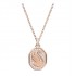 Swarovski Signum Pendant 5621106 Rose Gold Necklace L38cm