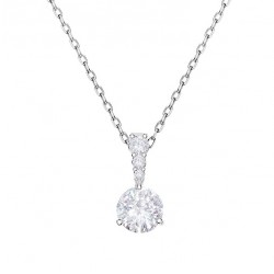 Swarovski Solitaire Pendant 5472635 Round Cut White Necklace