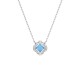 Swarovski Sparkling Dance Pendant 5642927 Silver Blue Necklace L42cm