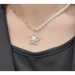 Swarovski Stella Pendant 5645381 White Rose Gold Necklace