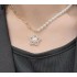 Swarovski Stella Pendant 5645381 White Rose Gold Necklace