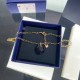 Swarovski T Bar Pendant 5558340 Grey Gold Tone Plated Necklace