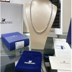 Swarovski Tennis Deluxe Pendant 5494605 Round Cut White Necklace