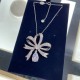 Swarovski Volta Pendant 5647561 Bow Large White Rhodium Plated Necklace