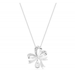 Swarovski Volta Pendant 5647583 Bow Small White Necklace L43cm