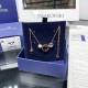 Swarovski Women Rose Pendant 5289769 Gold Necklace