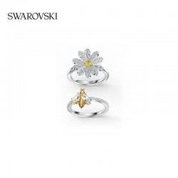 Swarovski Eternal Flower Ring Set, Yellow