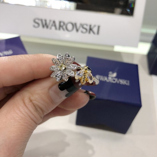 Swarovski Eternal Flower Ring Set, Yellow