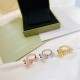 Van Cleef & Arpels Frivole Of Rose Gold/Silver And Gold VCA Rings 3 Colors