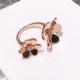 Van Cleef & Arpels Frivole Rose Gold And Silver/Yellow Gold VCA Rings 3 Colors