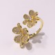 Van Cleef & Arpels Frivole Rose Gold VCA Rings/Silver/Gold Of 3 Colors