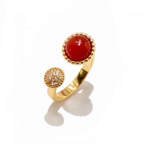 Van Cleef & Arpels Perlee Couleurs Gold VCA Rings/Red/White Of 4 Colors