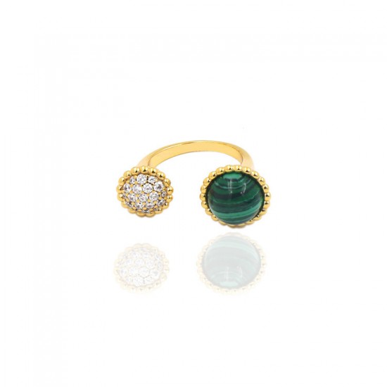 Van Cleef & Arpels Perlee Couleurs Gold VCA Rings/White/Green Of 5 Colors