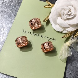 Van Cleef & Arpels Perlee Pearls Of Rose Gold VCA Rings 