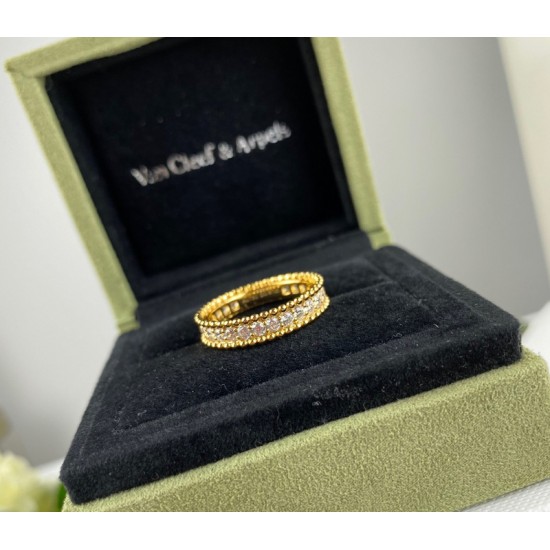 Van Cleef & Arpels Perlee Pearls Of Rose Gold VCA Rings And Silver/Gold 3 Colors