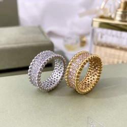 Van Cleef & Arpels Perlee Pearls Of Rose Gold VCA Rings/Silver 2 Colors 