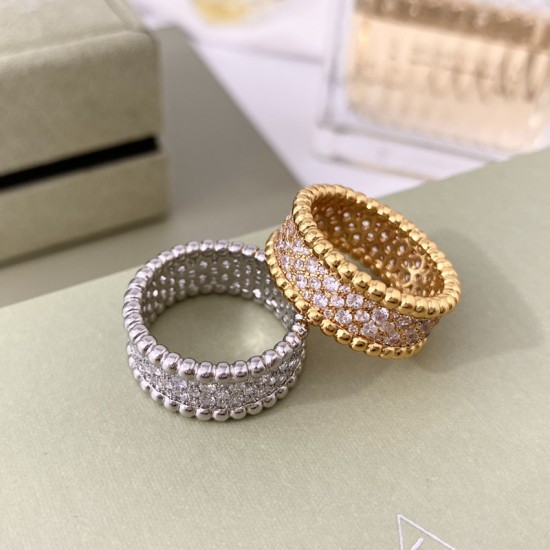 Van Cleef & Arpels Perlee Pearls Of Rose Gold VCA Rings/Silver 2 Colors