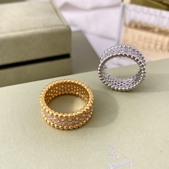 Van Cleef & Arpels Perlee Pearls Of Rose Gold VCA Rings/Silver 2 Colors