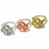 Van Cleef & Arpels Sweet Alhambra Of Rose Gold/Silver And Gold VCA Rings 3 Colors 