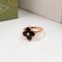 Van Cleef & Arpels Sweet Alhambra Of Rose Gold VCA Rings Gold 12 Colors 