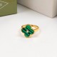 Van Cleef & Arpels Sweet Alhambra Of Rose Gold VCA Rings Gold 12 Colors