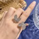 Van Cleef & Arpels Two Butterfly Of Silver VCA Rings